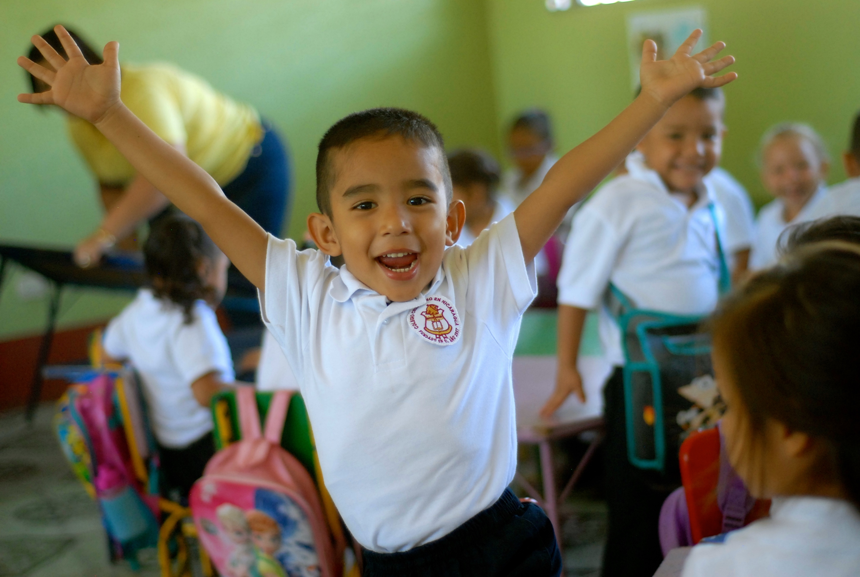 Kids in class at Nicaragua Christian School