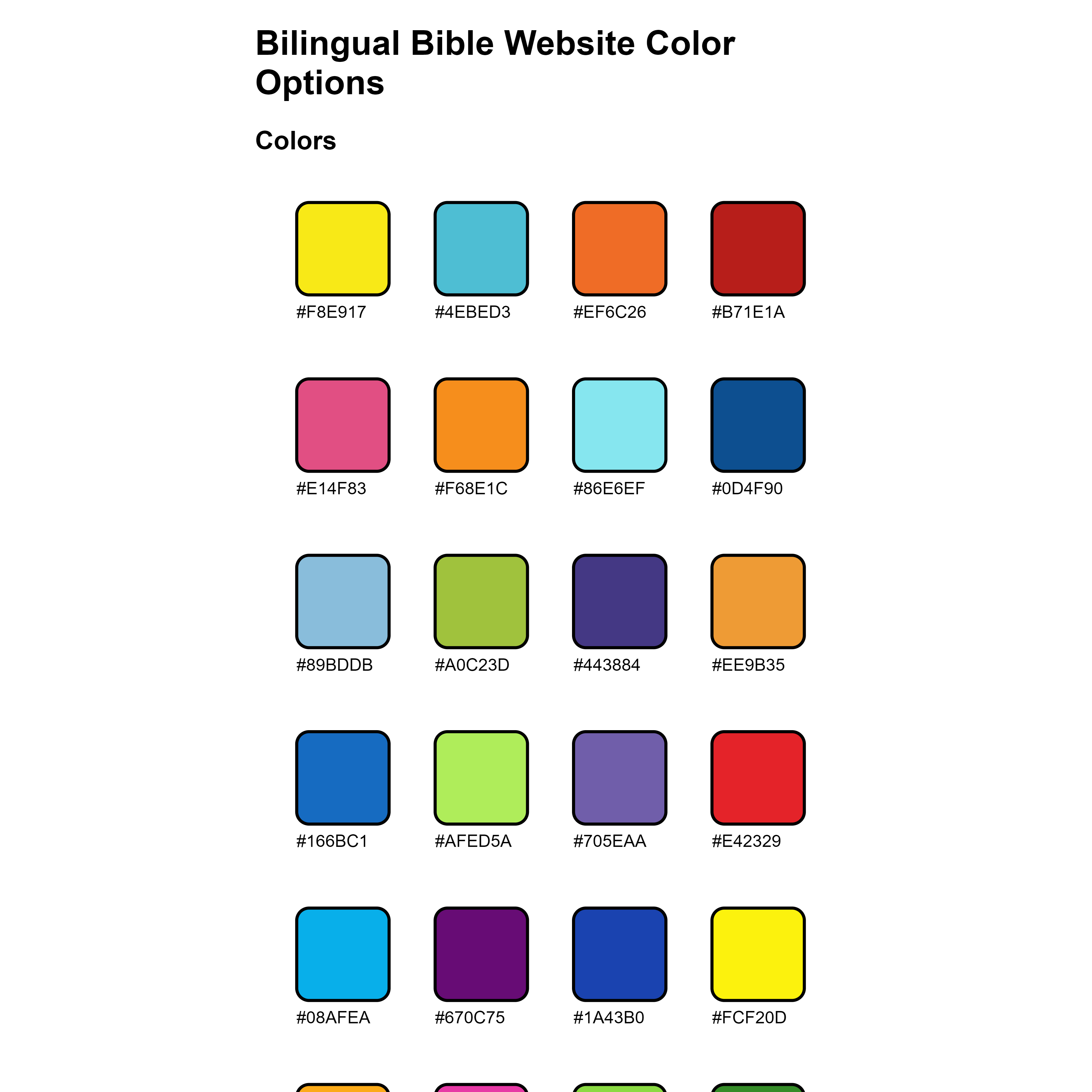 Two Messages - One Language Colors Scheme website screenshot